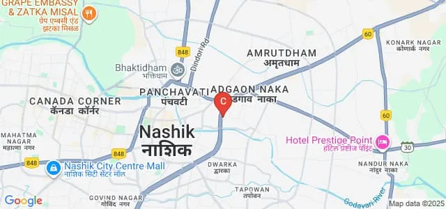 Mahatma Gandhi Vidyamandir's Panchvati College of Management and Computer Science, Panchvati Map