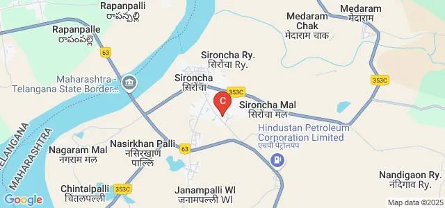 Shri Sant Gajanan Maharaj Commerce College, Sironcha Map