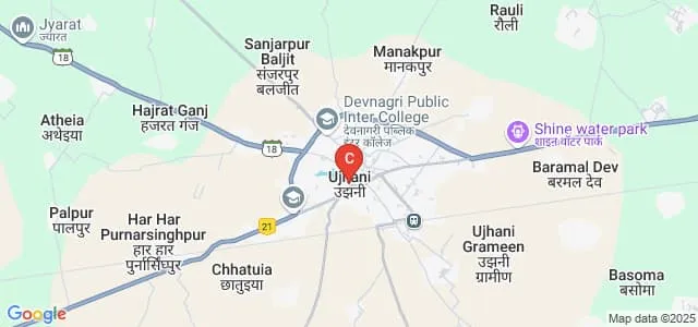 Ayodhya Prasad Memorial Mahavidyalaya, Budaun Map
