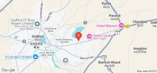 Shri Shamlaji Homoeopathic Medical College and Research Institute, Godhra Map