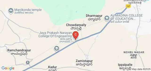 Jaya Prakash Narayan College of Engineering, Mahabubnagar Map