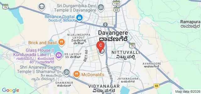 ARG College of Arts and Commerce, Davanagere Map