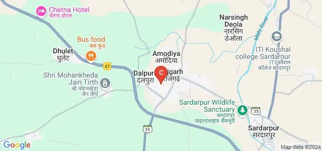 Navratan College of Management, Dhar Map