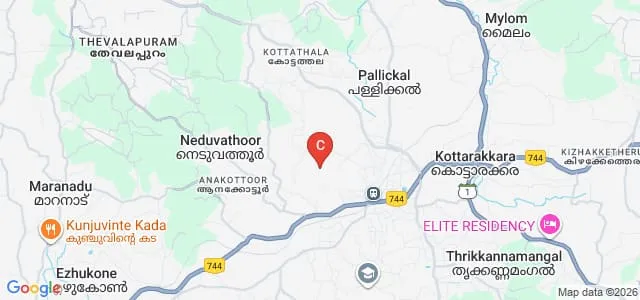 Vijaya College of Nursing, Kottarakkara Map