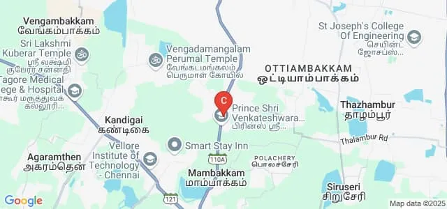 Prince Dr K Vasudevan College of Engineering and Technology, Chennai Map