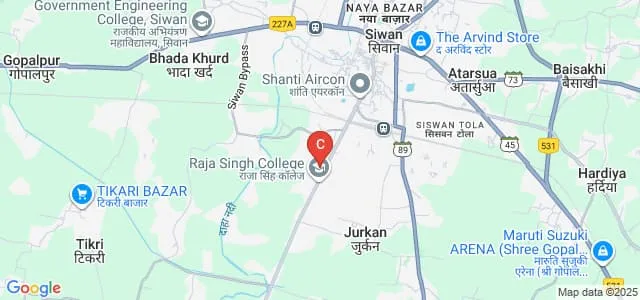 Dayanand Ayurvedic Medical College and Hospital, Siwan Map