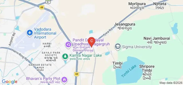 Pioneer Pharmacy Degree College, Vadodara Map