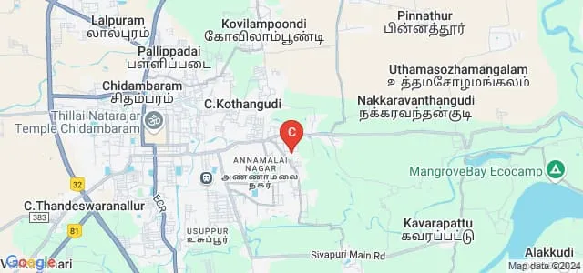 Rani Meyyammai College of Nursing, Annamalainagar Map