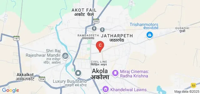 KM Asghar Husain College of Education, Akola Map