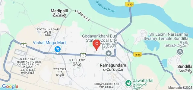 University Post Graduation College, Satavahana University, Godavarikhani Map
