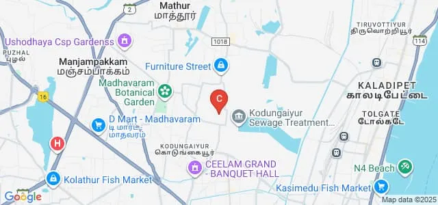 Thiruthangal Nadar College, Chennai Map