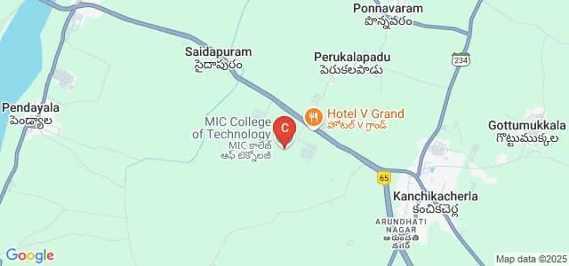 Devineni Venkata Ramana and Dr Hima Sekhar MIC College of Technology, Krishna Map