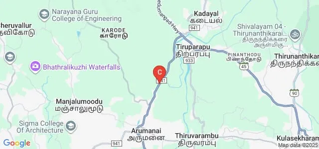 Good Shepherd College of Engineering and Technology, Kanyakumari Map
