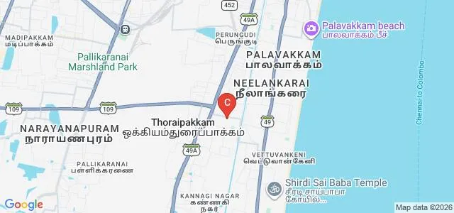Dhanraj Baid Jain College, Chennai Map