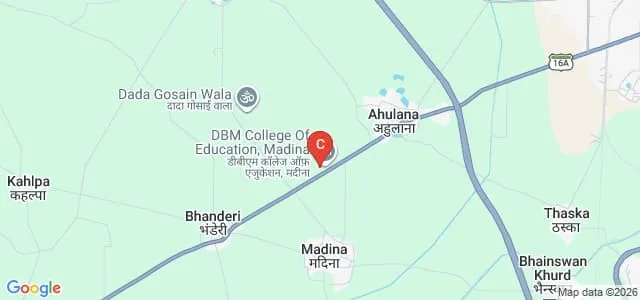 DBM College of Education, Gohana Map