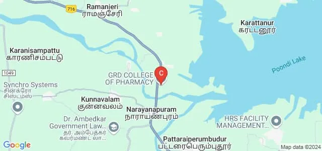 GRD College of Pharmacy, Thiruvallur Map