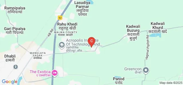 Excel Business School, Indore Map