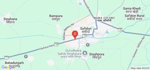 Government College, Safidon Map