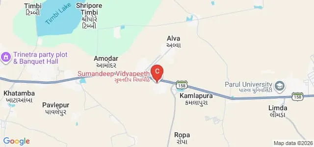 Sumandeep Ayurved Medical College and Hospital, Waghodia Map
