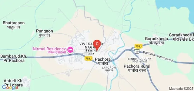 Potdar Polytechnic, Jalgaon Map
