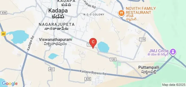 Sharada Post Graduate Institute of Research and Technological Sciences, Kadapa Map