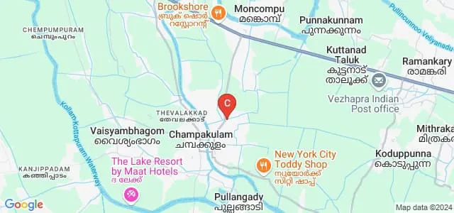 Porukara College of Education, Alappuzha Map