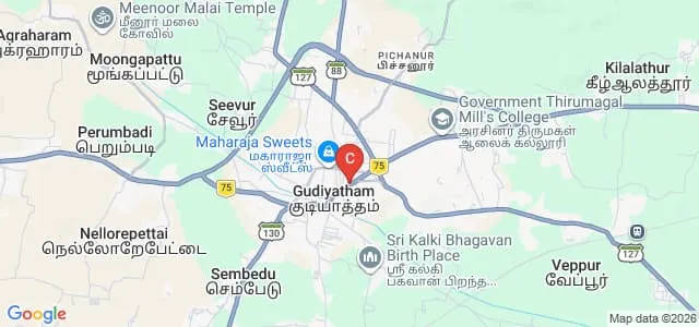 CKS College of Education, Vellore Map