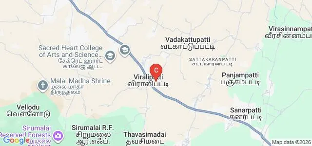 Anugraha Institute of Social Sciences, Dindigul Map
