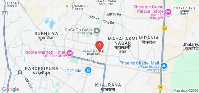 Shri RGP Gujarati Professional Institute, Indore Map