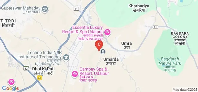 RR Dental College and Hospital, Udaipur Map
