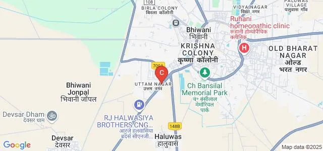 Government College for Girls, Loharu, Bhiwani Map