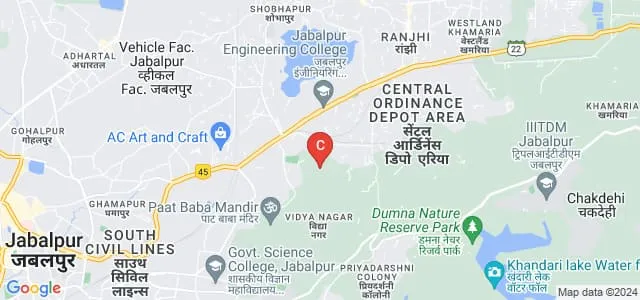 HQ 1 Signal Training Center, Jabalpur Map