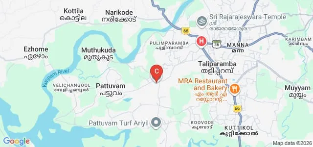 Lourde College of Nursing, Kannur Map