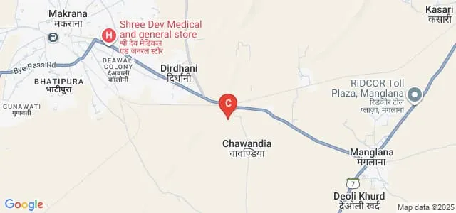 Bhawani Institute of Technical Education, Makrana Map