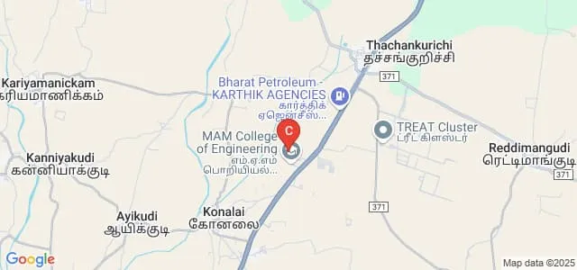 MAM School of Engineering, Siruganur Map