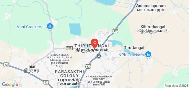 Arasan Ganesan Polytechnic College, Sivakasi Map