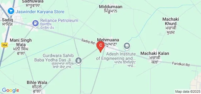 Punjab Degree College, Faridkot Map