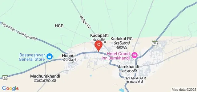 Tungal School of Basic and Applied Sciences, Jamkhandi Map