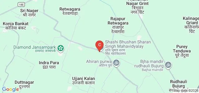 Shashi Bhushan Sharan Singh Mahavidyalaya, Gonda Map