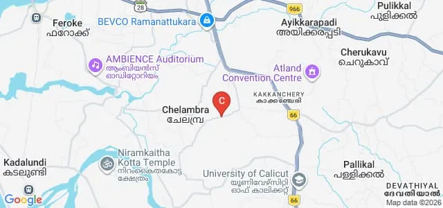 Devaki Amma Memorial Teacher Education College, Chelembra Map