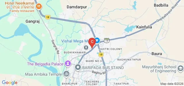 Baripada College, Baripada Map