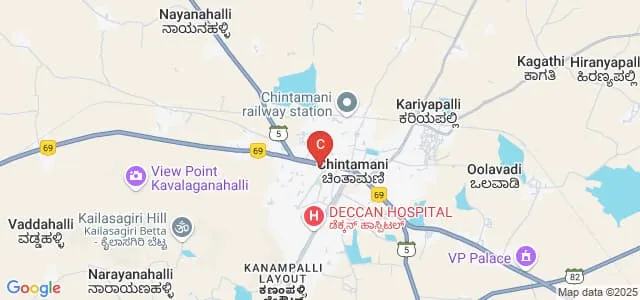 Pragathi College of Science and Management Studies, Chintamani Map