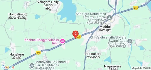 Aishwarya Institute of Nursing Sciences, Maddur Map