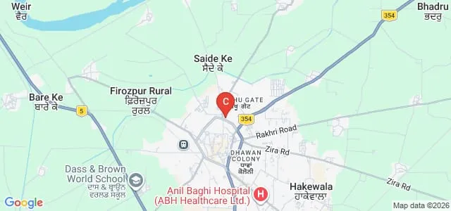 Dev Samaj College of Education for Women, Ferozepur Map