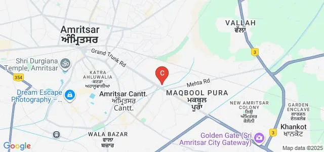 Sri Guru Ram Das Institute of Dental Science and Research, Amritsar Map