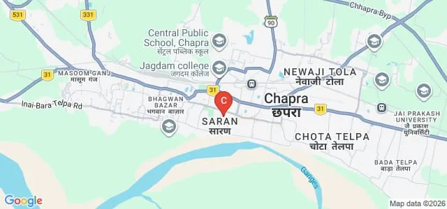 Ram Jaipal College, Chapra Map
