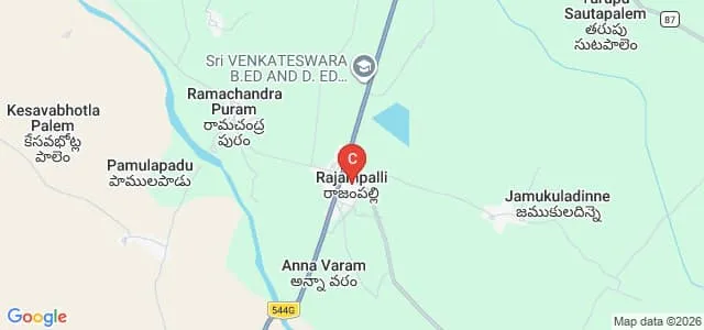 Sri Venkateshwara College of Education, Prakasam Map