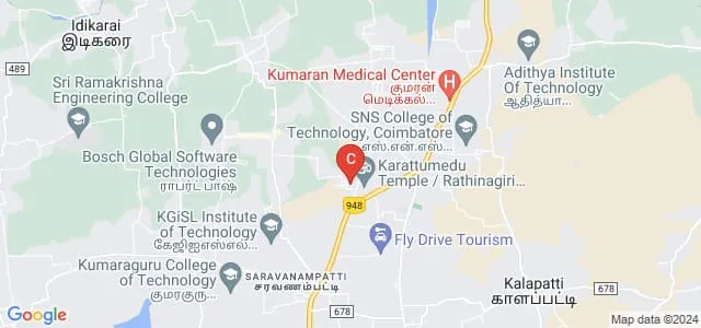 PPG College of Occupational Therapy, Coimbatore Map