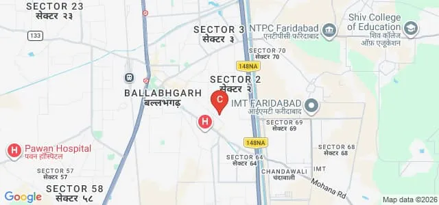Aggarwal College of Education, Ballabhgarh Map