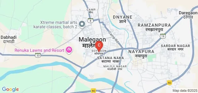 Potdar Foundation Taloda, Potdar Polytechnic, Malegaon Map